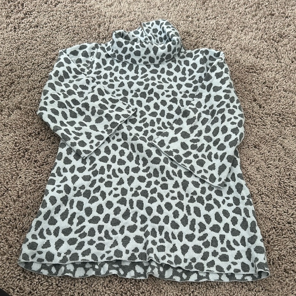Janie & Jack sweater size 7 leopard print sweater